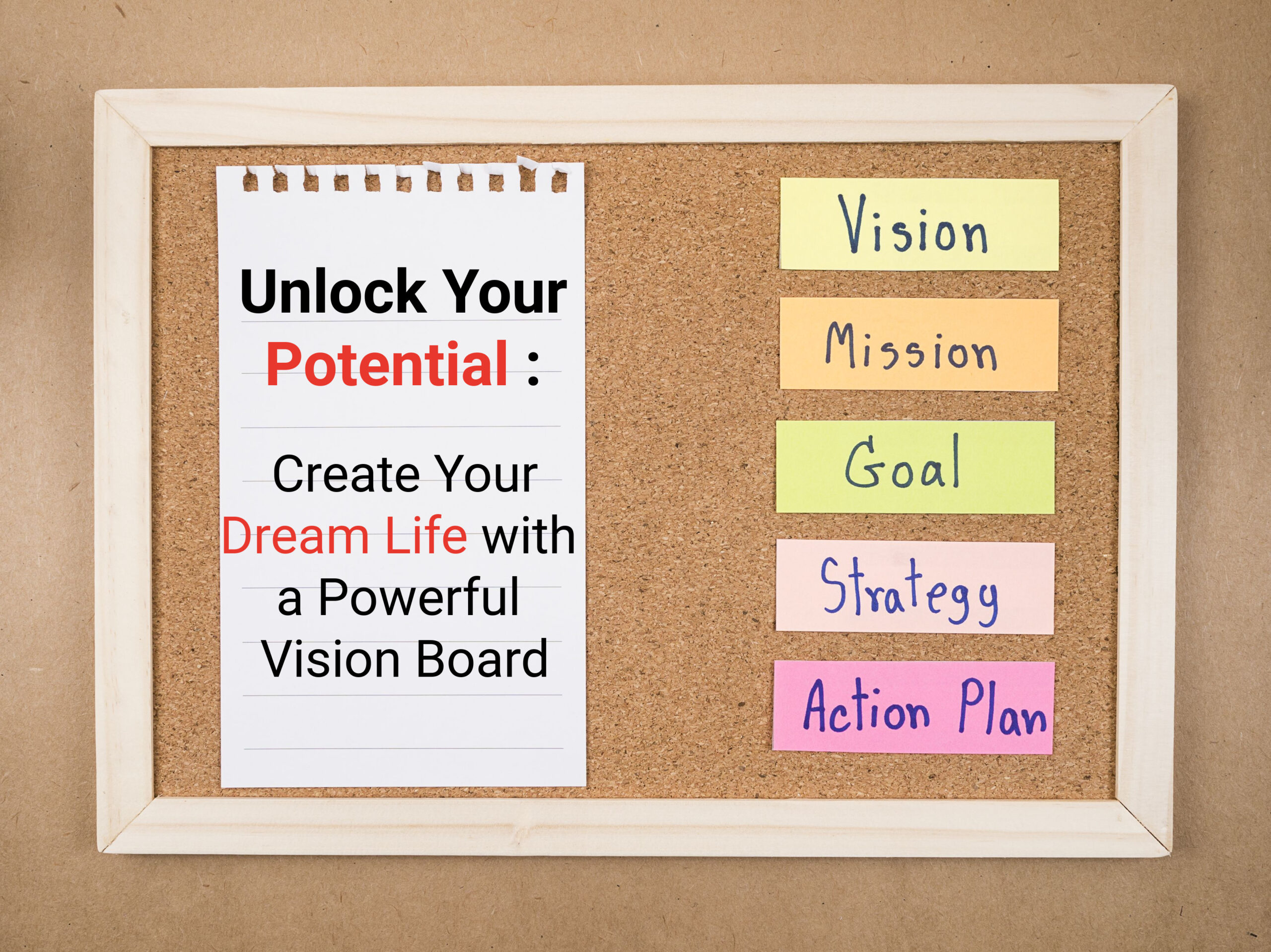 Vision board ideas are powerful visualization catalysts for accomplishing goals