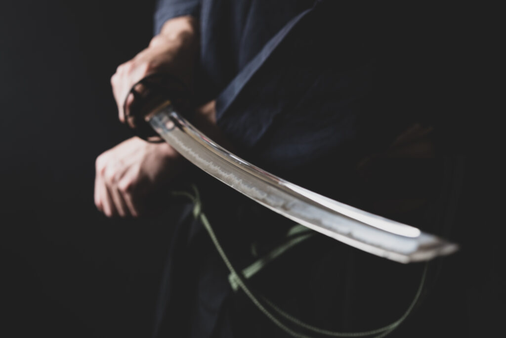 Samurai warrior engaging in the mental training elements of the Bushido Code